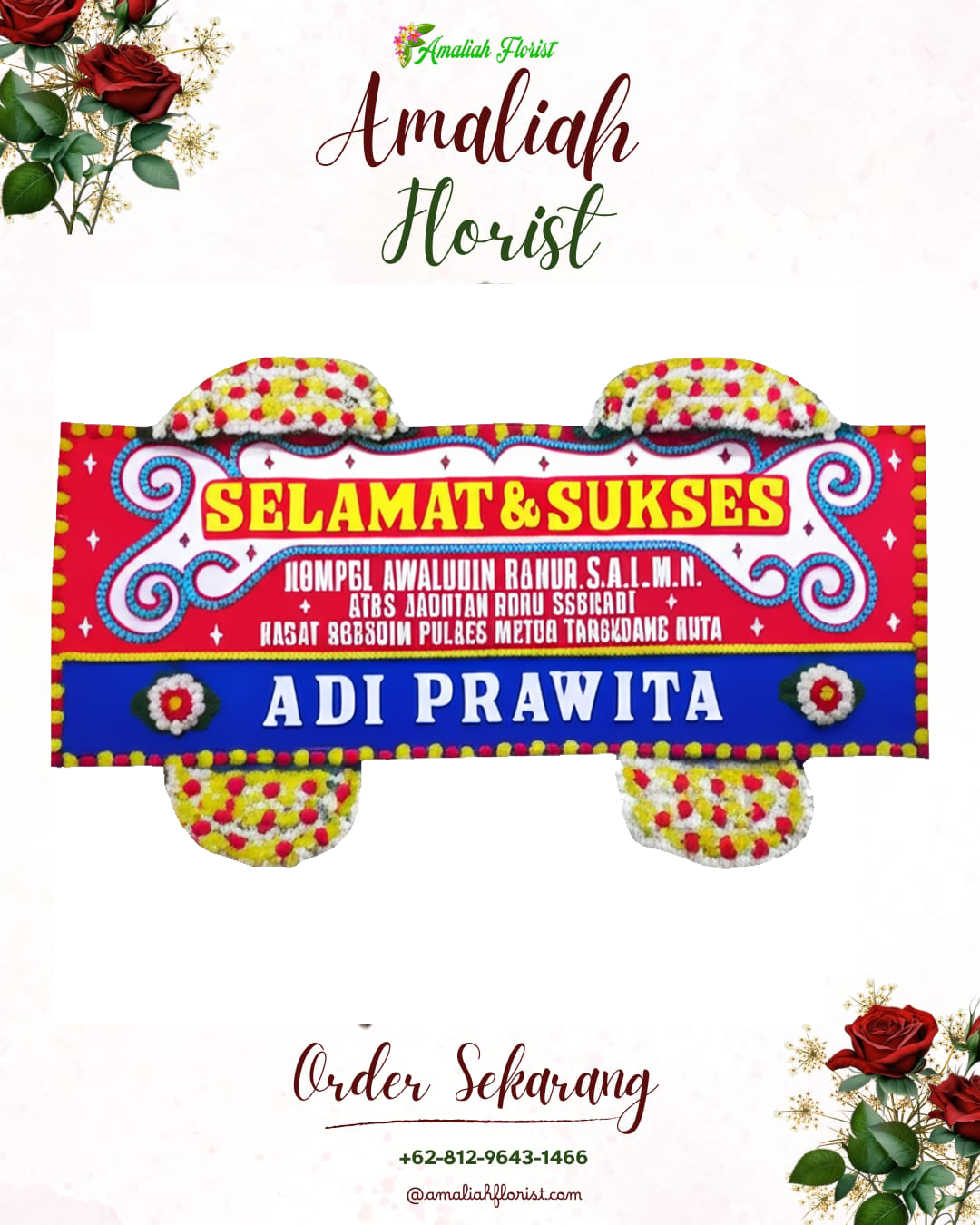 Papan Bunga Ucapan Selamat Tembelang